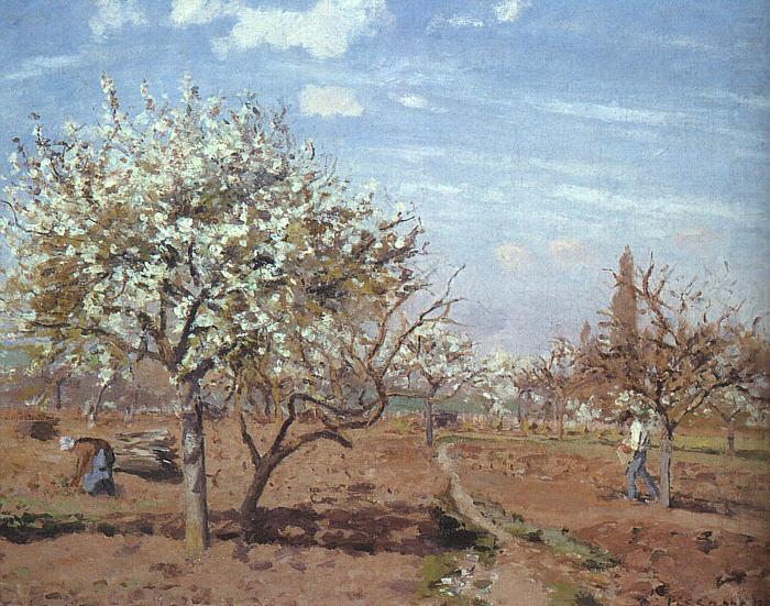 Camille Pissaro Orchard in Bloom at Louveciennes china oil painting image